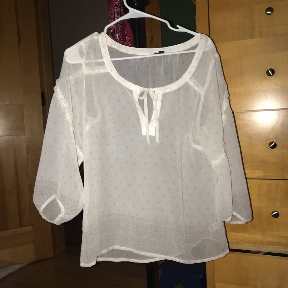 Clear long sleeve shirt